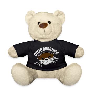 Otter Nonsense Lustig Wortspiel Otter Liebe Spruch - Teddy - Schwarz - Vorne