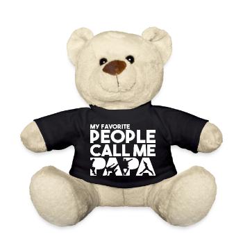 Meine Lieblingsleute nennen mich Papa Parkour Dad - Teddy - Schwarz - Vorne