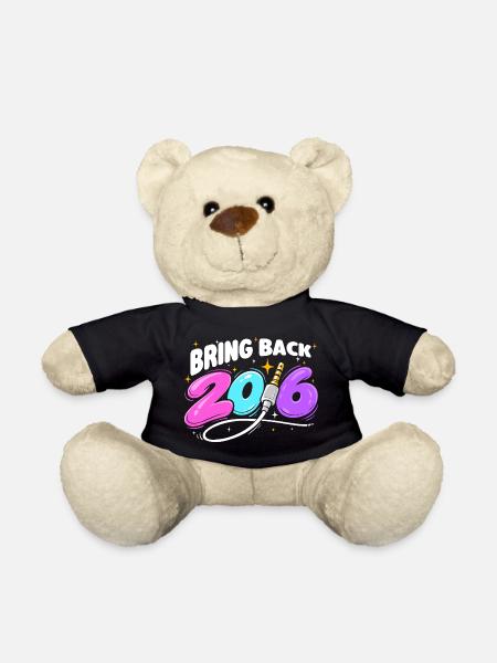 Bring 2016 Nostalgie Y2K-Vibes zurück - Teddy - Schwarz