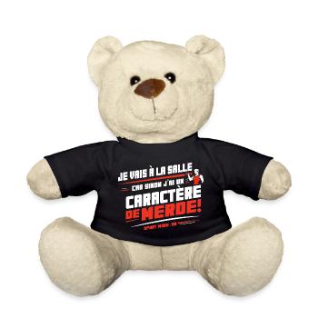 Je vais à la salle sinon j’ai un caractère de - Nounours - noir - Devant