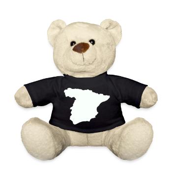 Spain Maps Silhouette Design - Teddy Bear - black - Front