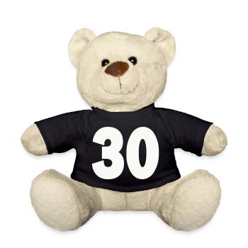 30- - Teddy Bear - black - Front