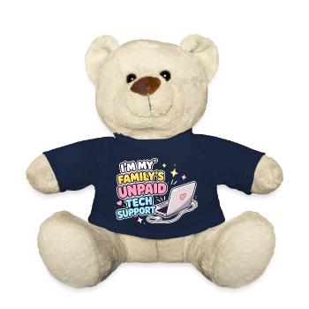 Family Tech Support Unpaid - Teddy Bear - french navy - Front