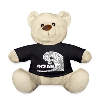 The White Wave - Teddy Bear - black - Front