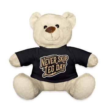 Gym Insider Bodybuilding Leg Day Witz Fitness - Teddy - Schwarz - Vorne
