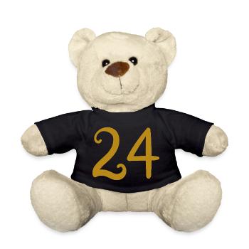 24 - Teddy Bear - black - Front