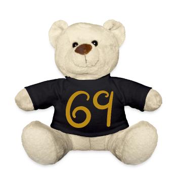 69 - Teddy Bear - black - Front