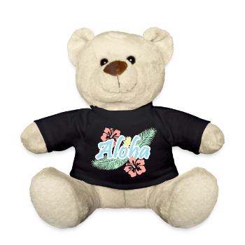 Aloha-tropische Sommerblumen - Teddy - Schwarz - Vorne