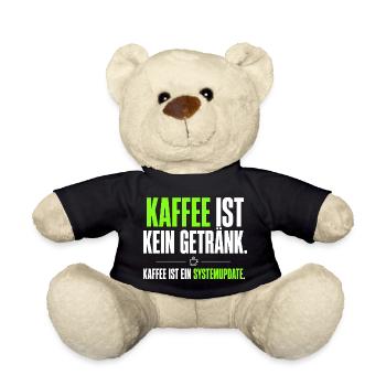 Kaffee ist kein Getränk – Systemupdate - Teddy - Schwarz - Vorne