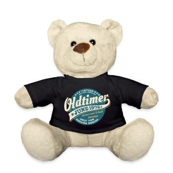 Oldtimer Juni 1976 | Geburtstag Geschenk - Teddy - Schwarz - Vorne