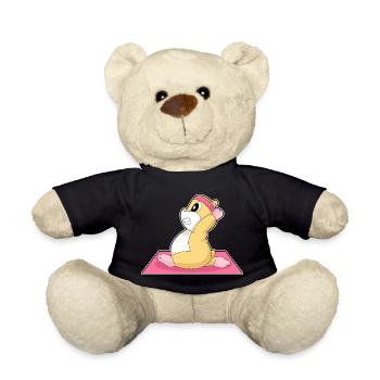 Hamster Yoga Fitness Gymnastics - Teddy Bear - black - Front