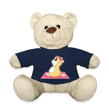 Hamster Yoga Fitness Gymnastics - Teddy Bear - french navy - Front