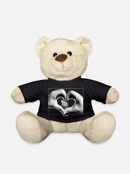 Herzhand mit kleinem Turbo - Teddy - Schwarz