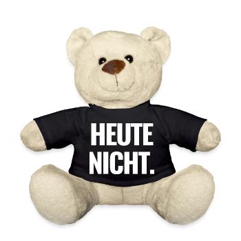 HeuteNicht Kontrast Typo - Teddy - Schwarz - Vorne