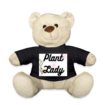 Plant Lady Botanical Script - Teddy Bear - black - Front
