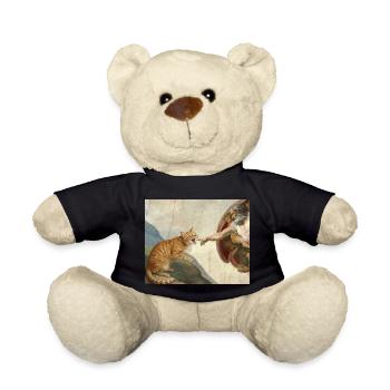 Chat gifle la main de Dieu Mème des chats drôles - Nounours - noir - Devant