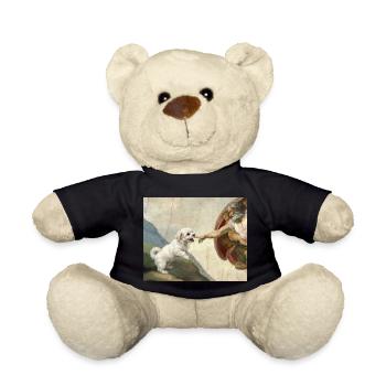 Dog God Hand Maltese Dogs meme - Teddy Bear - black - Front