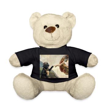 Chat gifle la main de Dieu Mème des chats drôles - Nounours - noir - Devant