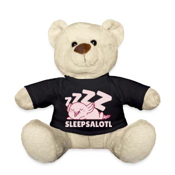 Sleepsalotl - Teddy Bear - black - Front