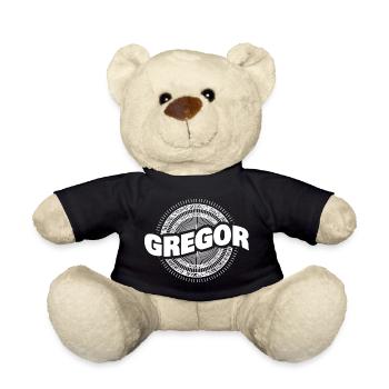 Name Gregor - Teddy - Schwarz - Vorne