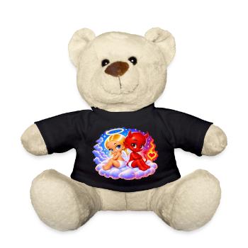 Engel & Teufel – Süß und schelmisch - Teddy - Schwarz - Vorne