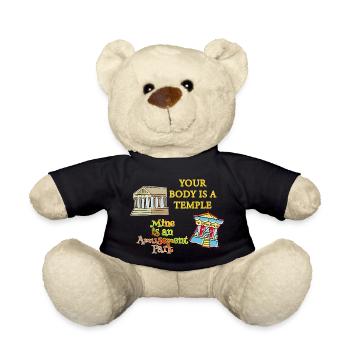 Temple Body Vergnügungspark - Teddy - Schwarz - Vorne