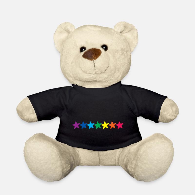Étoiles Rainbow horizontales - Nounours - noir