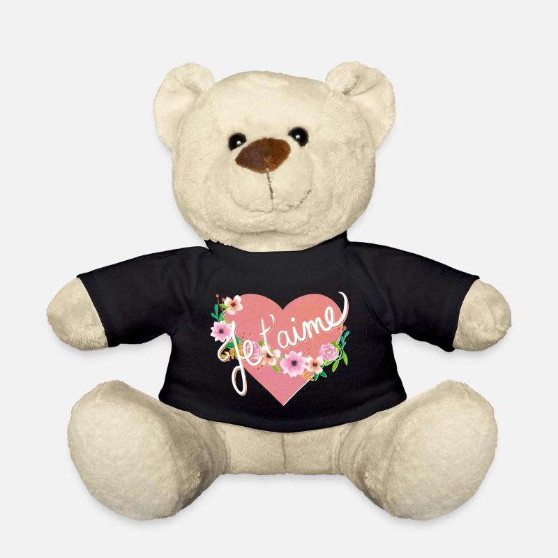 Je t'aime - Nounours - noir