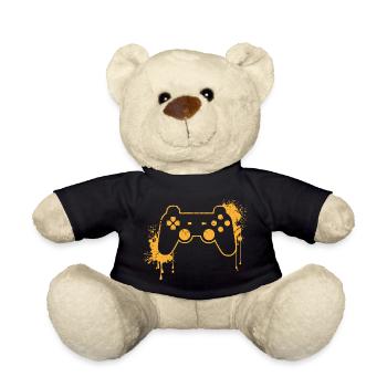 CONTROLLER RETRO in gelb - Teddy - Schwarz - Vorne