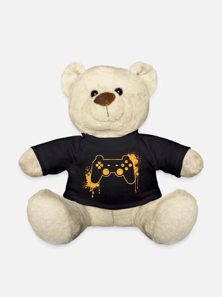 CONTROLLER RETRO in yellow - Teddy Bear - black