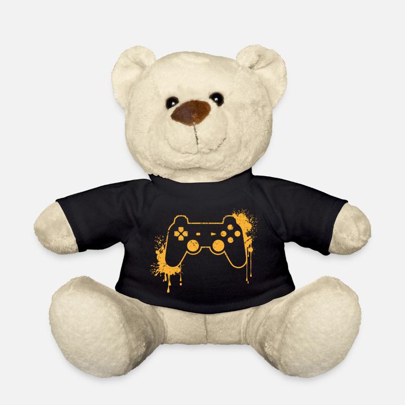 CONTROLLER RETRO in gelb - Teddy - Schwarz