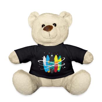 Surfbrett Weltall Wellen Umlaufbahn - Teddy - Schwarz - Vorne