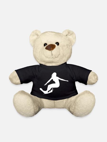 Surfergirl - Surf - Planche de surf - Nounours - noir
