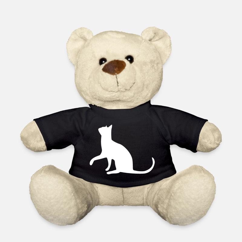 Katze Katze Katze Katze Katze Katze Mieze Pfote - Teddy - Schwarz