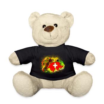 crazy switzerland - Teddy Bear - black - Front