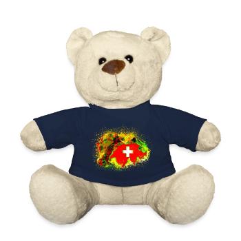 Suisse folle - Nounours - bleu marine - Devant