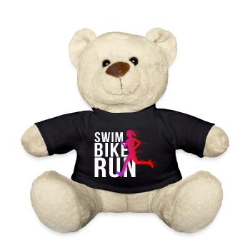 Triathlon - Swim Bike Run Frau - Teddy - Schwarz - Vorne
