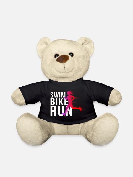 Triathlon - Swim Bike Run Frau - Teddy - Schwarz