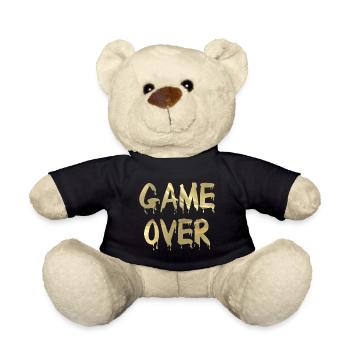 Game Over - Teddy Bear - black - Front