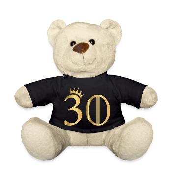 30 ans - Nounours - noir - Devant