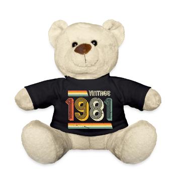 Millésime 1981 - Nounours - noir - Devant