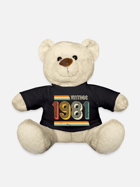 Vintage 1981 - Teddy - Schwarz