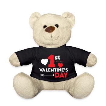 Valentine's Day 1st valentine's day - Teddy Bear - black - Front