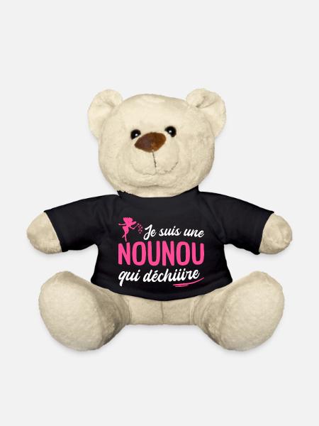 je suis une nounou qui déchire - Nounours - noir
