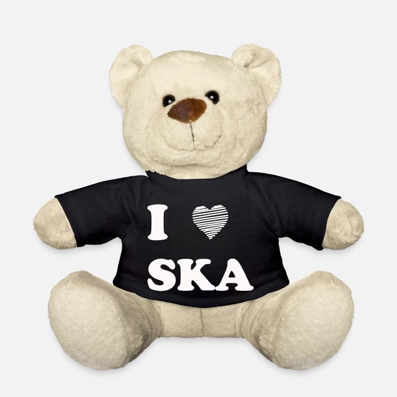 Ska T-Shirt Geschenk Geschenkidee Musik Ragga - Teddy - Schwarz