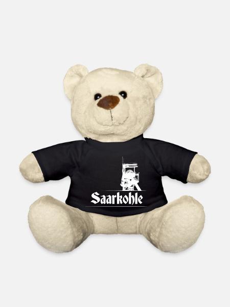 Saarkohle Zeche Kumpel Bergbau Kohleabbau - Teddy - Schwarz