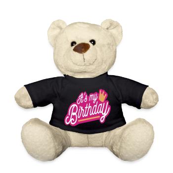 My birthday - Teddy Bear - black - Front