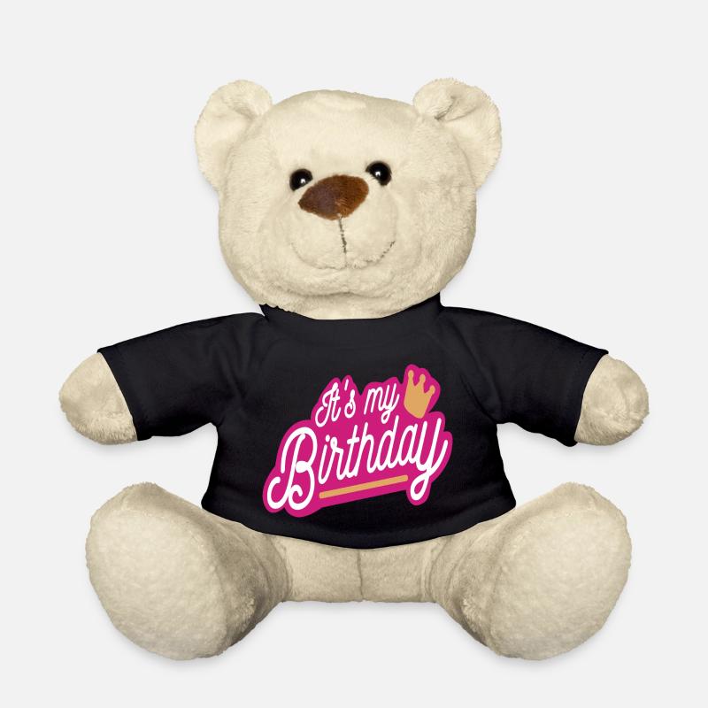 My birthday - Teddy Bear - black