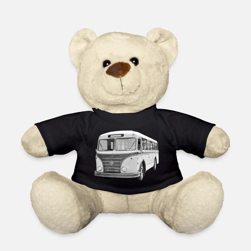 Bus IFA H6B Werdau DDR Oldtimer Ostalgie - Teddy Bear - black