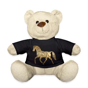 Pferd - Teddy - Schwarz - Vorne